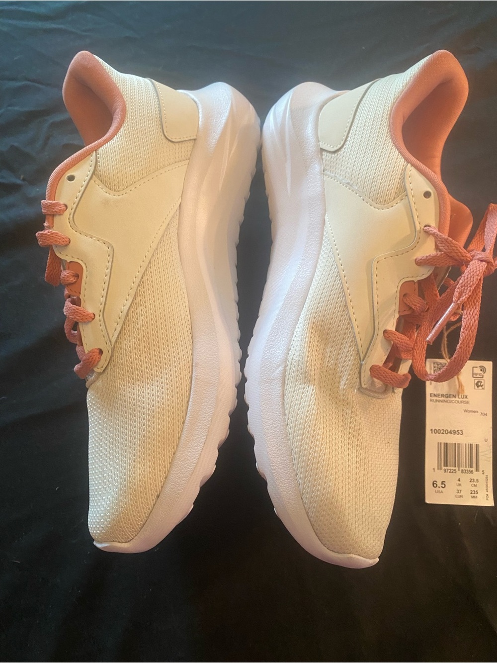 Reebok Energen Lux Lightweight Running Sneakers in Cream & Dusty Rose - Picture 2 of 7